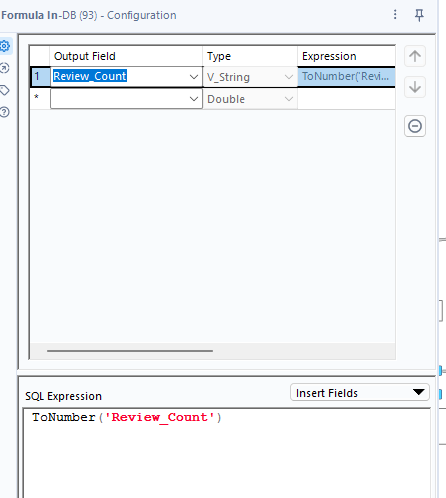 Convert to Number in SQL Expression Data Base - Alteryx