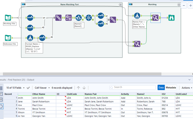 Using Fuzzy Logic to compare 2 columns against a single reference ...
