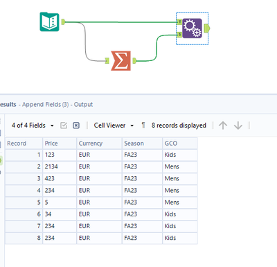 Replacing nulls with values from other cells dynamic - Alteryx