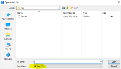 Reading TSV files - Alteryx