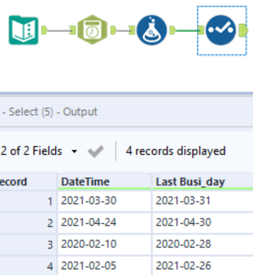 Assistance to filter and identify last business day of month - Alteryx
