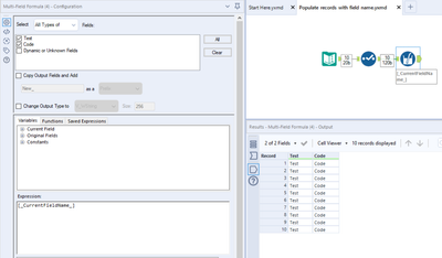 Fill down Field Header as values in multiple rows - Alteryx