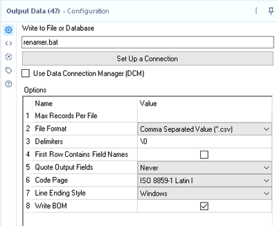 Dynamic Rename Tool Dynamically Rename Output File that Exists - Alteryx
