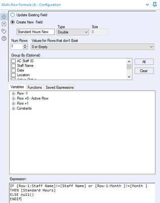 Multi Row Formula to keep One Value only in the 1st Row - Alteryx