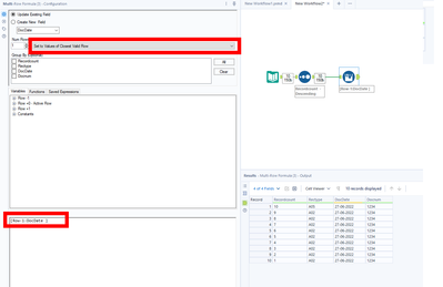 Multi row formula - Alteryx