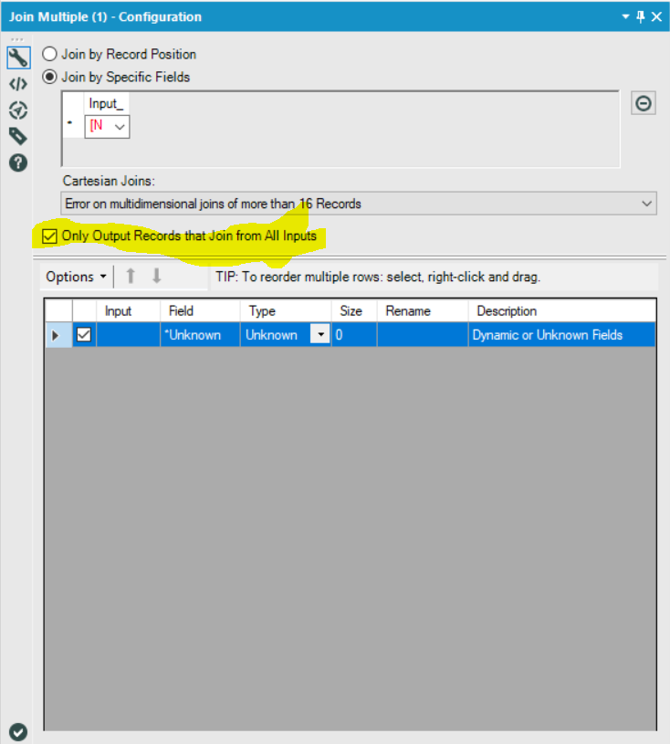 Multi join issue - Alteryx