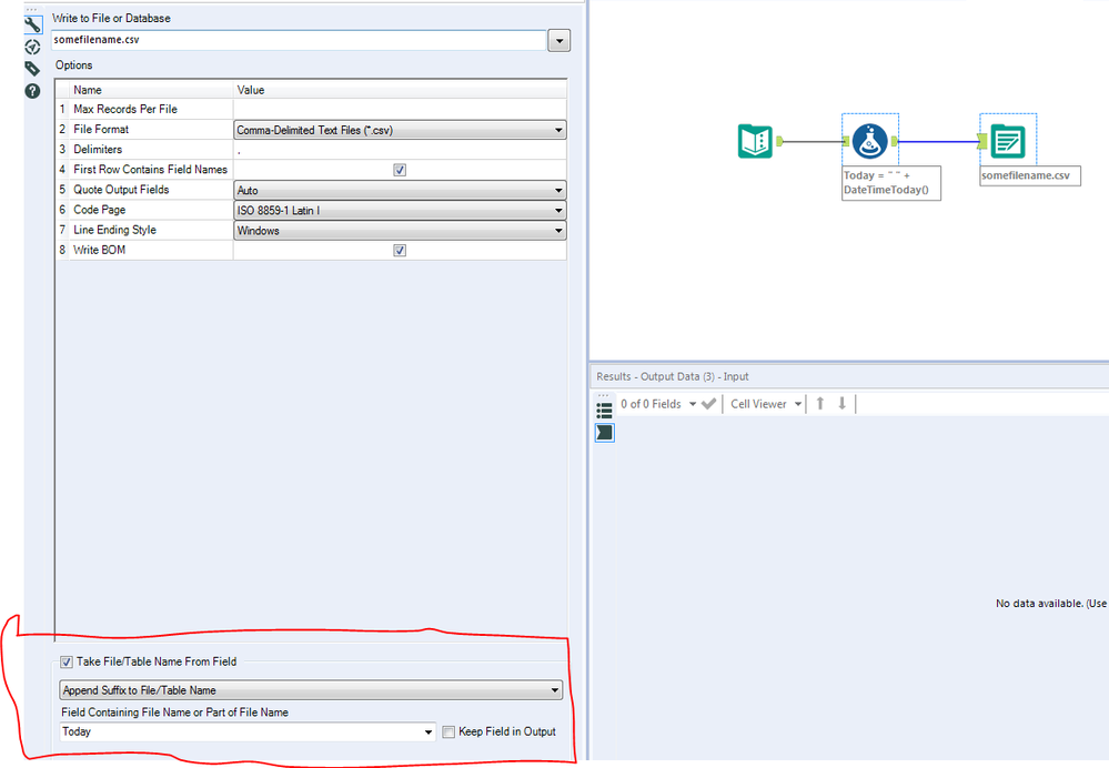 saving a file with the current date - Alteryx