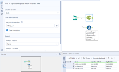 REMOVING THE CHARACTERS ON THE LEFT SIFE. - Alteryx