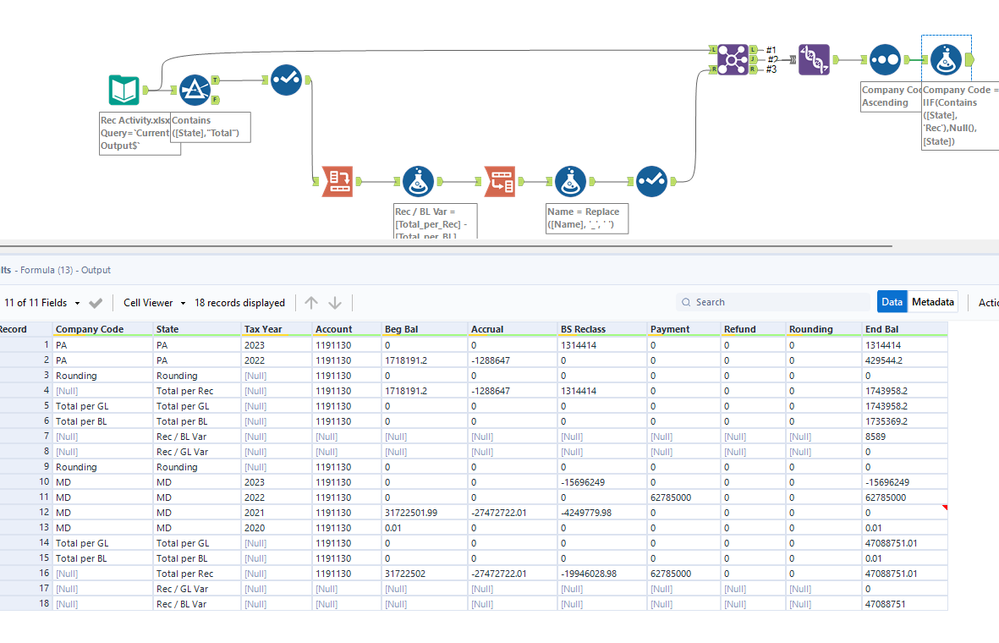Multi-Row or Multi-Field Formula - Alteryx