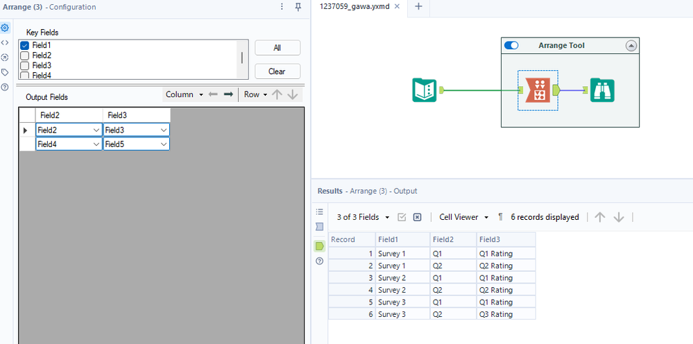 How to Transpose fields? - Alteryx