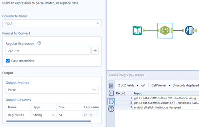 Separating text from the column of texts - Alteryx