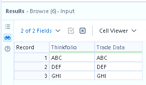Filtering out similar data from 2 different column - Alteryx