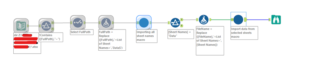 Input the same sheet from multiple excel files - Alteryx