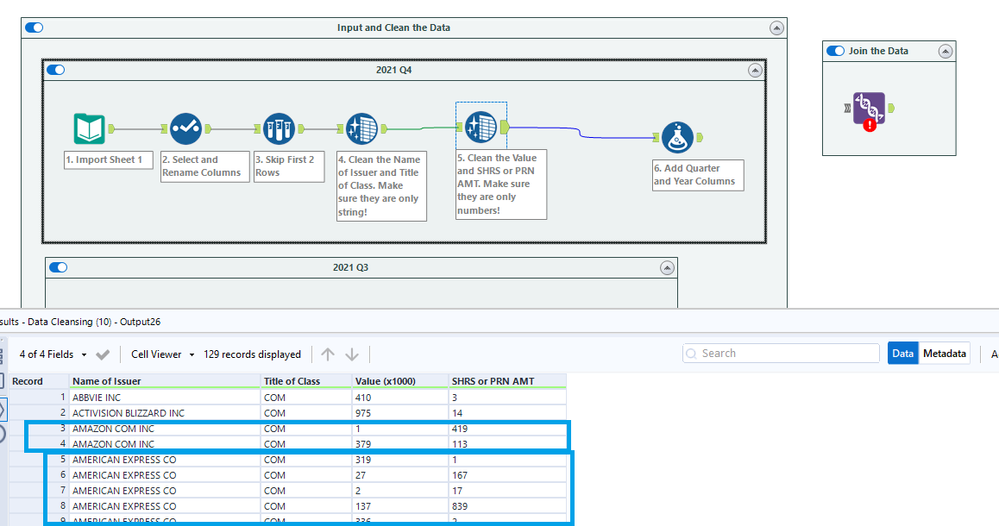 Combining same rows and adding those together / summarize - Alteryx