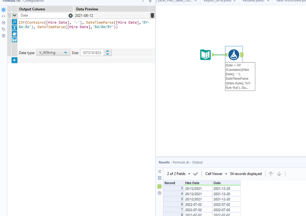 Change a non uniform String Field to Date Format - Alteryx