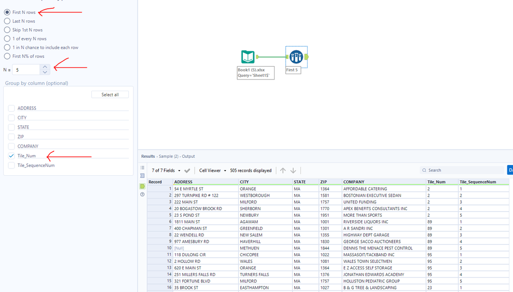 Filtering data based on a row value - Alteryx