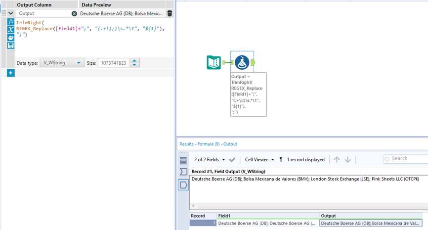 Remove Duplicates in a single cell - Alteryx