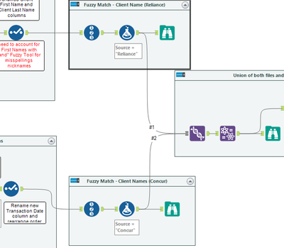 Fuzzy Match - need to revert back to all columns and then join - Alteryx