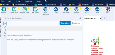 Python tool not loading - Alteryx