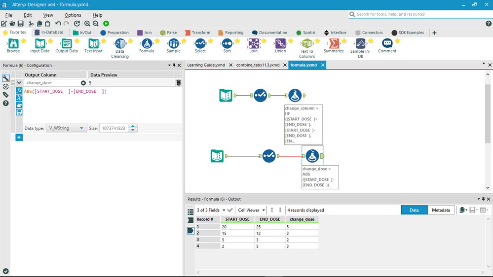 Formula Tool - Alteryx