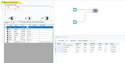 Joining 2 tables with no common field/ i created a field mapping - Alteryx