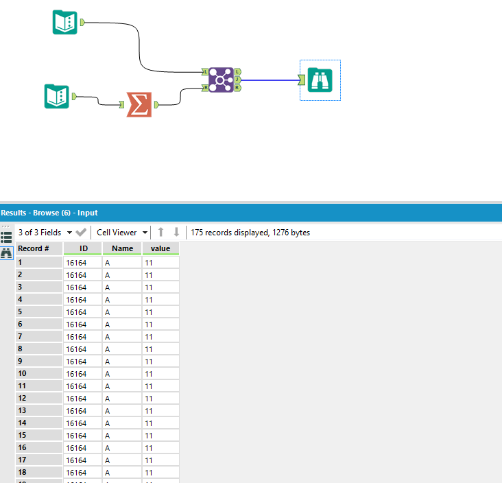Problem in joining two tables - Alteryx