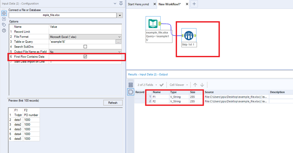 How to make Dynamic Input to read data as V_String always - Alteryx