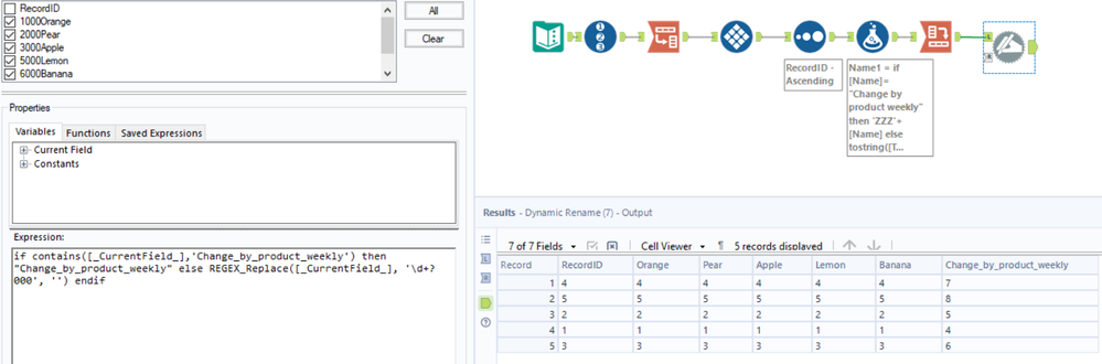 How to move a column to the end with dynamic select tool - Alteryx