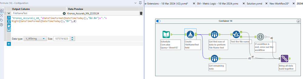 Error message on selecting wrong input file - Alteryx