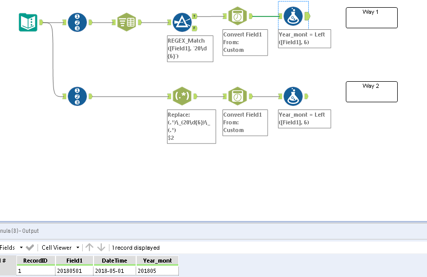 Parsing a specific number of characters within a string - Alteryx