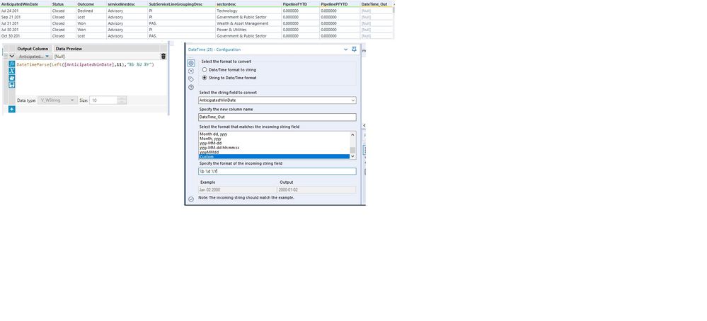 Conversion of Date & Time format - Alteryx
