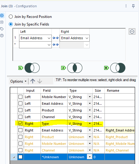 Join by single common field - Alteryx