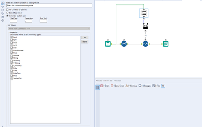 User interface for select tool - Alteryx