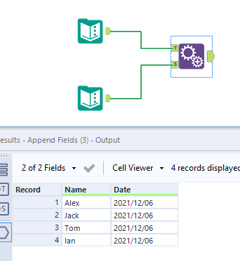 how to merge two columns with, primary key - Alteryx