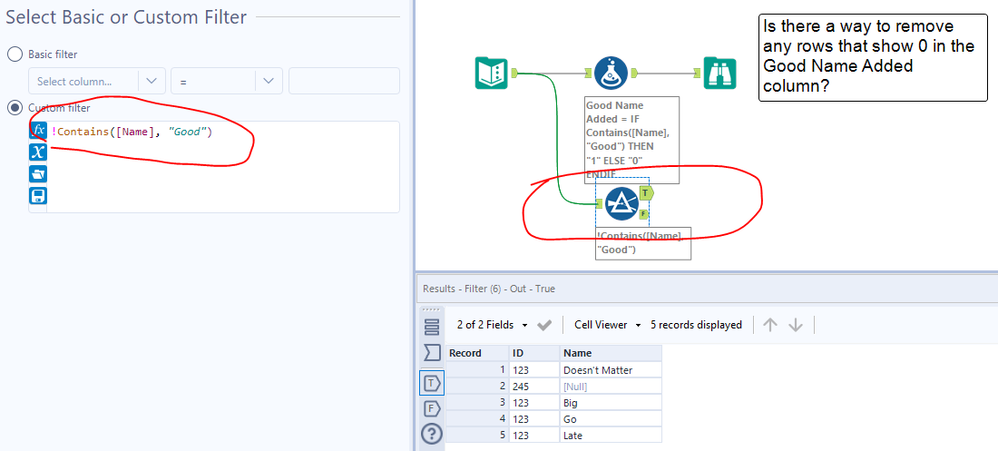 Removing Rows based on Condition - Alteryx