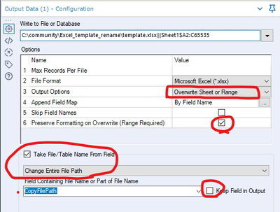 how to rename template file and add week number s - Alteryx