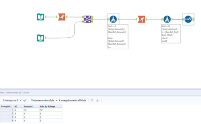 Values divided through different rows - Alteryx
