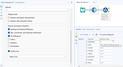 Remove the rows with the deletion flag from output - Alteryx