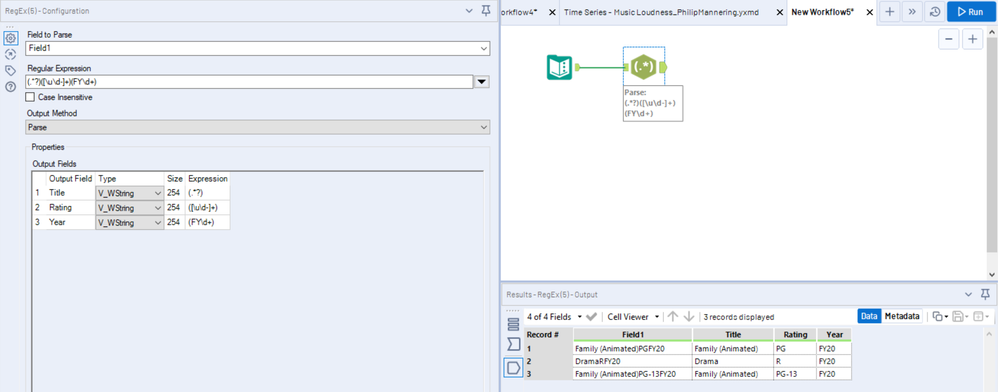 Split Data into multiple Separate Fields-- no regular pattern - Alteryx