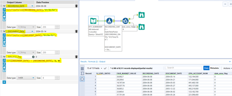 Custom Workflow to convert columns from string to date - Alteryx