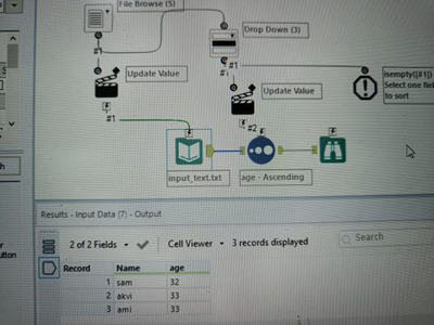 App drop down not populating - Alteryx