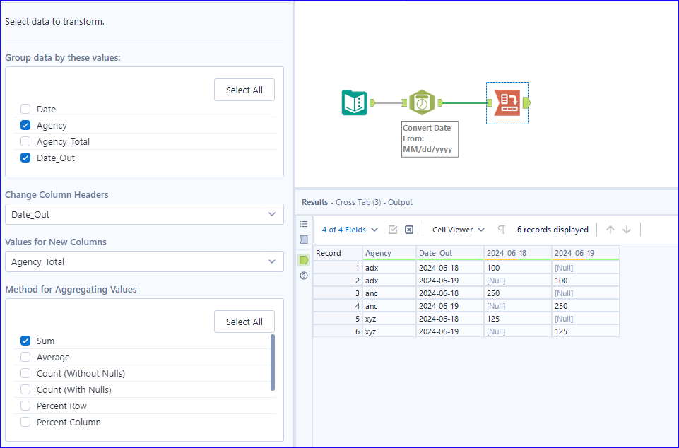 Renaming Header with Field Date - Alteryx
