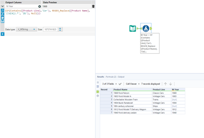 Alteryx Formula tool - Alteryx