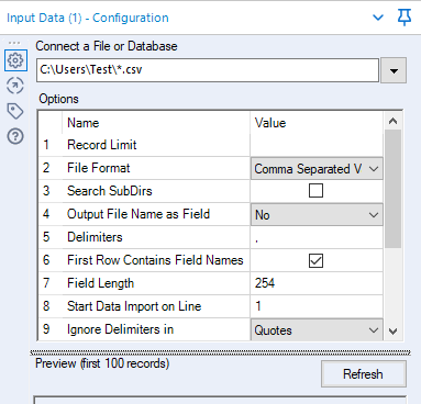 Dynamic inputs for connecting multiple files - Alteryx