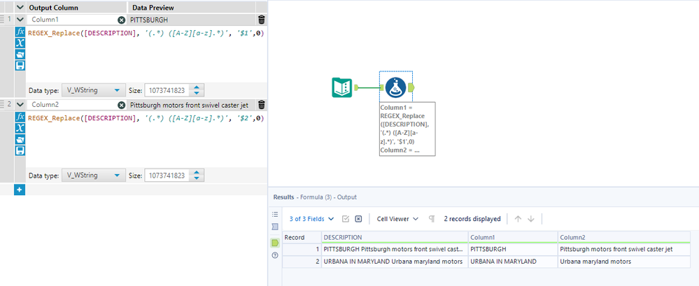 Split to Columns based on upper/lower case - Alteryx