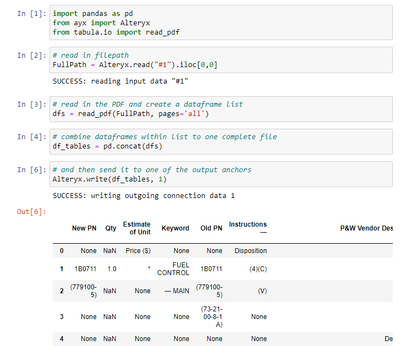 Parsing Tables using Python within Alteryx - Alteryx