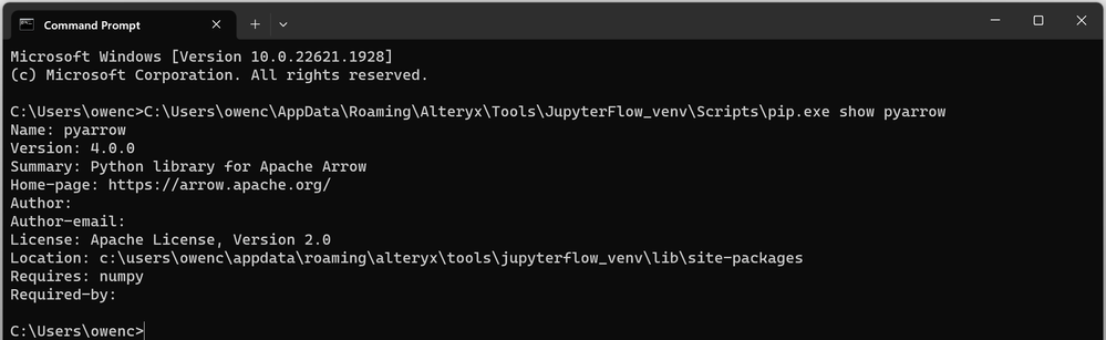 Error with Jupyter Flow Tool Output - Alteryx