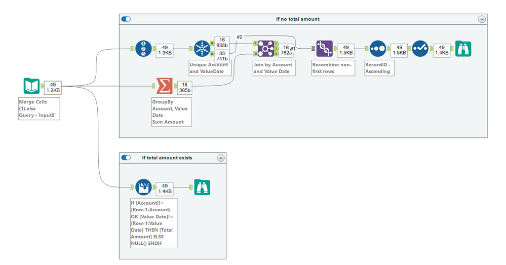 Scramble Database Example Merge scramble data - Alteryx