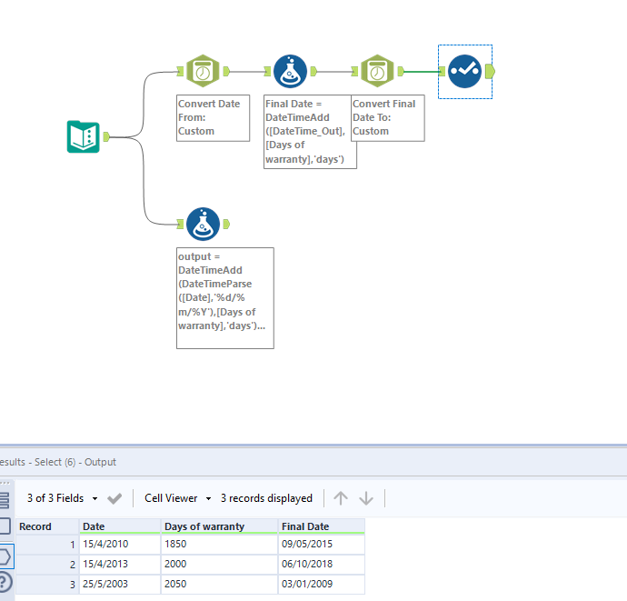 How to add a column with the date - Alteryx