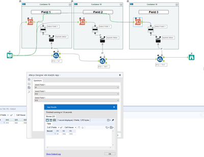 Generate a UI to allow user to select multiple fields and their values ...